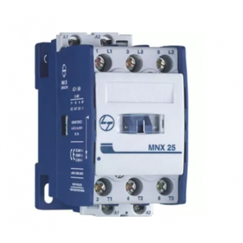 L&T Power Contactor 2NO+2NC, MNX25, CS94110, With Add-on Auxiliary Contact Blocks MNX-A1 CS94114