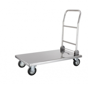 Platform Trolley SS With Wheels 900X600X850mm