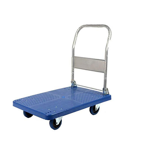 Single Foldable Platform Trolley Premium Quality MS PVC  2 Feet x 3 Feet With Capacity 150-300 Kg