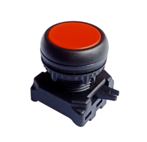 L&T Red ON Push Button With 1 NO Point