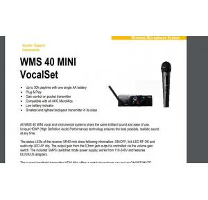 AKG Wireless Microphone System WMS40 Mini Single Vocal Set