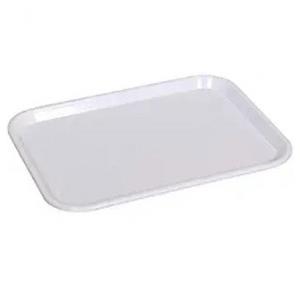 Urmila Plastic Serving Tray Rectangular Shape, 11x14 Inches White