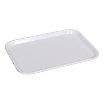 Urmila Plastic Serving Tray Rectangular Shape, 11x14 Inches White