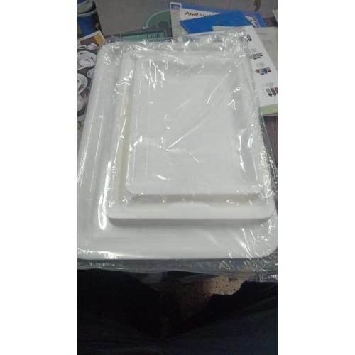Acrylic Tray  Rectangular Tray For Dining Size: 16 x 10.5 x 1 Inch