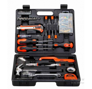 Black & Decker Hand Tool Kit  126 Pieces Orange & Black, BMT126C