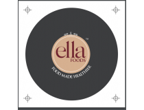 Sticker Ella Foods Nuts And Lid label, Dia 62mm, 170 GSM  Art Paper With Matte Lamination, With  Spot UV On The Product