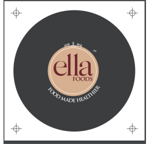 Sticker Ella Foods Nuts And Lid label, Dia 62mm, 170 GSM  Art Paper With Matte Lamination, With  Spot UV On The Product