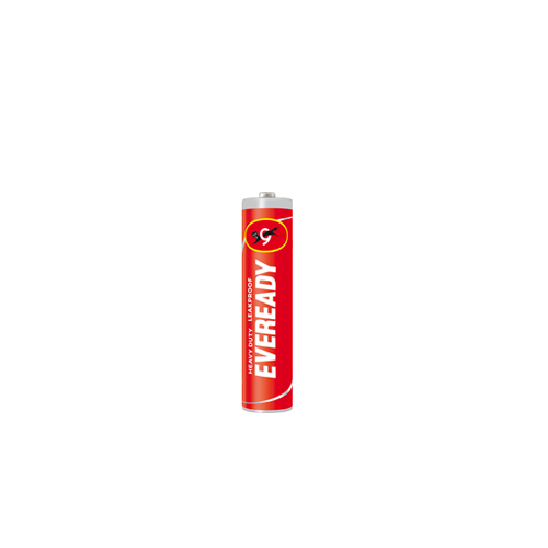 Eveready Battery 1.50 Volt R6 Type AA 1015 Red