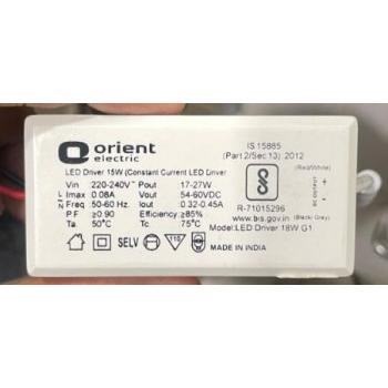 Orient LED Driver Constant Current 15W 320-450mA 50-60V