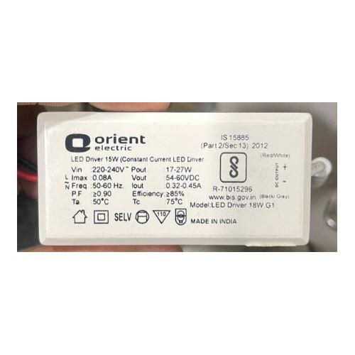 Orient LED Driver Constant Current,15W, 320-450mA, 50-60V