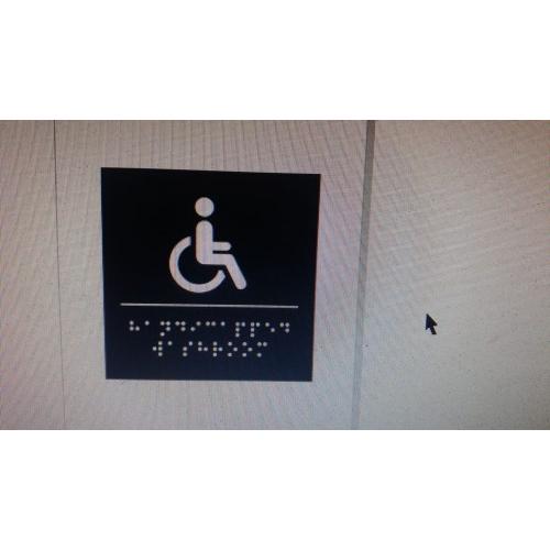 Acryllic Braille Signages For Ladies Rest Room 5