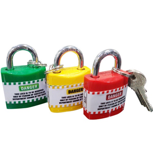 Asian Loto Regular Shackle Lockout Padlock With 3 Key, ALC-LPR