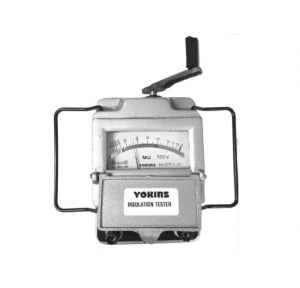 Yokins Hand Driven Generator Type Insulation Tester Megger 1000V 0-100 Megaohms Metal Body