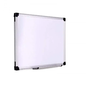 Super Deluxe Magnetic White Board Resin Coated Metallic Surface  2 X 3 Feet Cored With 12 mm Particle