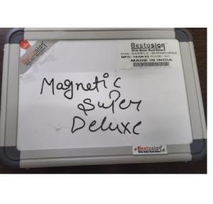 Super Deluxe Magnetic White Board Resin Coated Metallic Surface 4 X 6 Feet Cored With 12 mm Particle