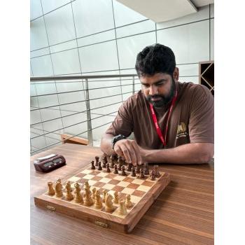 Chess Board Set With Magnetic Mens Adults 12x12 Inch