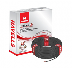 Havells 1.5  Sqmm Single Core PVC Flexible Copper Wire Black 90 Mtr