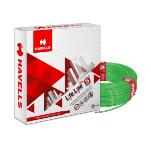 Havells 1.5 Sqmm Single Core PVC Flexible Copper Wire Green 90 Mtr