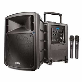 Ahuja Portable Speaker BTA 880 With Bluetooth, USB, 2 Wireless Mics 50W