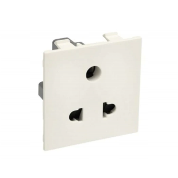 Legrand Britzy Universal Socket 6A 3Pin 2Modules 6734 52