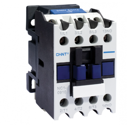 Chint Contactor NC1-1810Z-24V, 3 NO Main Poles + 1 NO Auxiliary, 24V DC