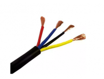 Polycab FR PVC Insulated Industrial Flexible Cable 4 Sqmm 4 Core Black 1 Mtr