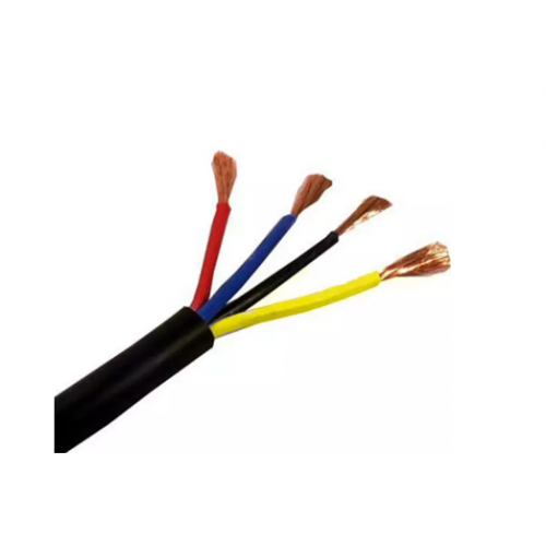 Polycab FR PVC Insulated Industrial Flexible Cable 4 Sqmm 4 Core Black 1 Mtr