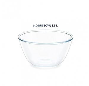 Borosil Oven & Microwave Safe Serving Glass  Bowl 3.5 ltr