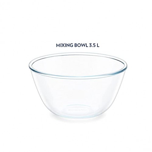 Borosil Oven & Microwave Safe Serving Glass  Bowl 3.5 ltr