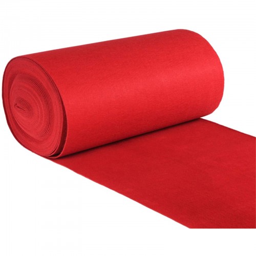 Carpet Hall Decoration Nylon Solid Floor Carpet/Runner Red 6 x 45 Feet