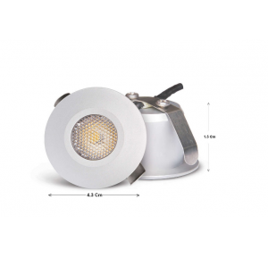 Philips Astra Spot LED 2 Watt, 3000K, 42 x 42 x 16 mm, Cutout Dia. - 35 mm