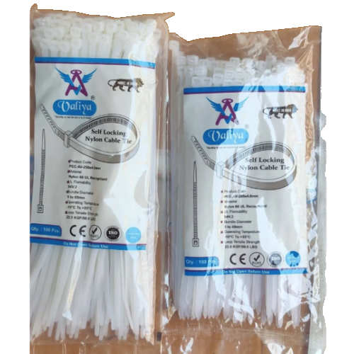 Cable Tie Nylon White, 1203 mm Pack Of 100 Pcs