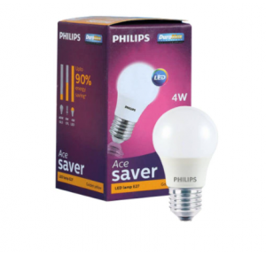 Philips Ace Saver 2 Star LED Bulb 4W E-27 Warm White