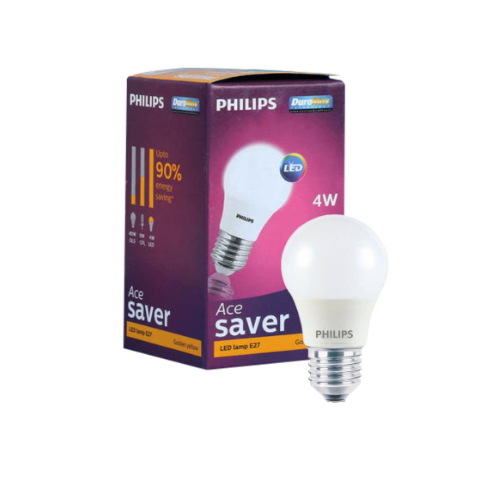 Philips Ace Saver 2 Star LED Bulb 4W E-27 Warm White