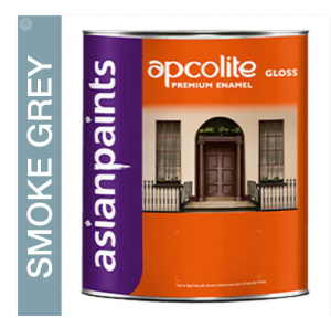 Asian Paints Apcolite Premium Gloss Enamel Paints Smoke Grey 1 Ltr