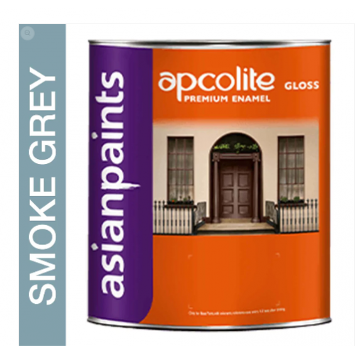 Asian Paints Apcolite Premium Gloss Enamel Paints Smoke Grey 1 Ltr