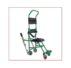 Resguardo Evacuation Chair Premium Model,  Single Operator, Aluminium Frame (32mm Dia), Front Wheel With Brake, Foldable Foot Rest Load Bearing Capacity- 180 Kg