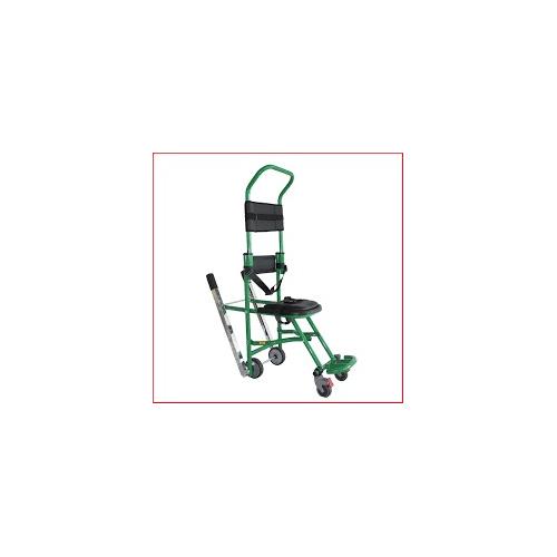 Resguardo Evacuation Chair Premium Model 03USHAFAIDEC-P Single Operator, Aluminium Frame (32mm Dia), Front Wheel With Brake, Foldable Foot Rest Load Bearing Capacity- 180 Kg