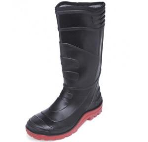 Acme AP-31 I-Square Steel Toe Black Gumboots, 6-11 Inch