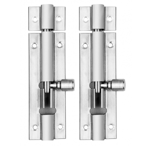 Atlantic Morden Stainless Steel Plain Tower Bolt 4 Inch 10 x 3.1 x 1.5 cm