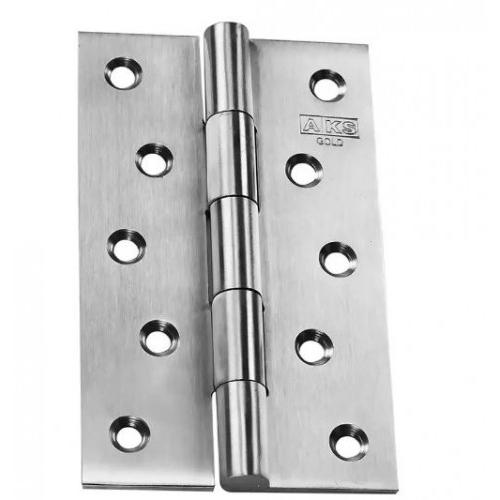 AKS Stainless Steel Seamless Butt Door Hinges 4Inch X 1Inch Thickness 3 mm Satin Finish