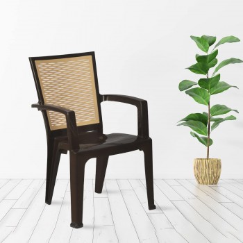 Nilkamal Arm Chair CHR2226, 88 Cm x 57 Cm Leg Height - 43 Cm Depth - 61 Cm