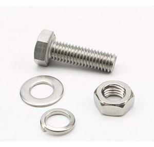 SS Nut Bolt  4 mm x 30 mm With Double Washer