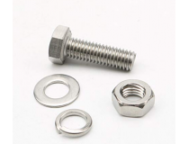 SS Nut Bolt 5 mm x 40 mm With Double Washer