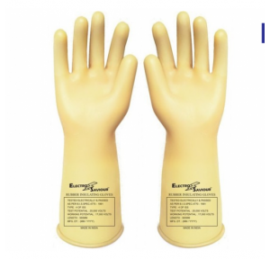 Jayco Electro Savior Electrical Hand Gloves Type 1 (TP - 5 KV / WP - 650 Volts) Test Potential Volts : 5 KV Working Potential Volts : 650 Volts