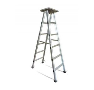 SJ Ladder Ladder Double Sided With Platform . Aluminum 8 Ft