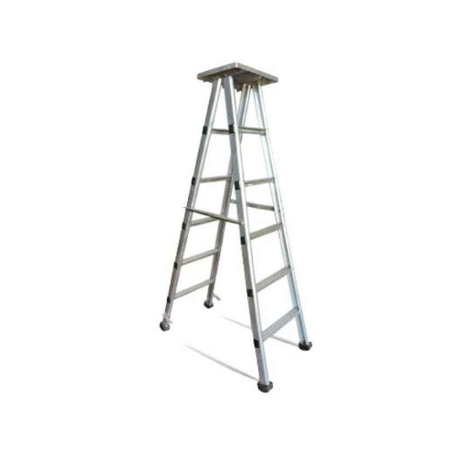 sj Ladders Aluminium Ladder Double Sided With Platform, 8 Ft