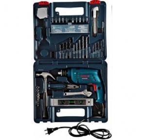 Bosch GSB 500 RE Power Tool Kit, 500 W, 2600 rpm, 06011A01K0, 92 pcs