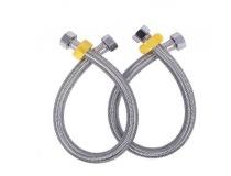 Braided Connection Pipe Male to Male Connector SS 304 1/2 X 12 Inch