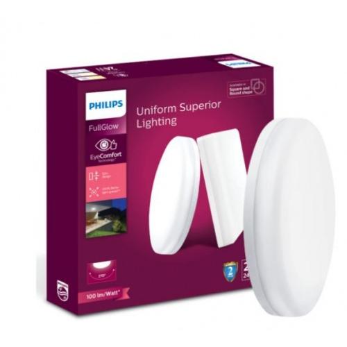 Philips Rimless Full Glow Round Led Surface Downlighter 24Watt, Cool Daylight